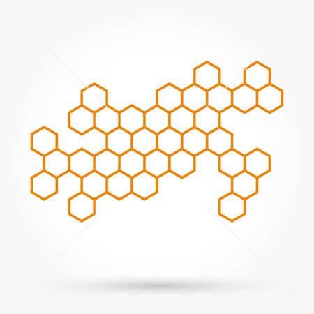 Honeycomb background textureのイラスト素材