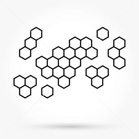 Honeycomb background textureのイラスト素材