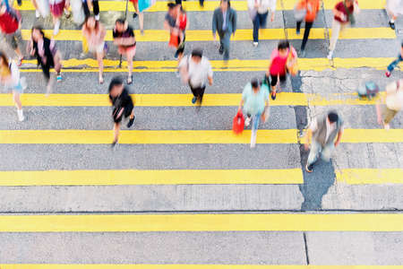 City Busy pedestrian crossingの写真素材