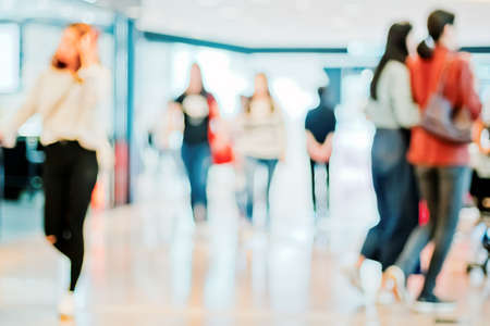 Abstract background of shopping mallの写真素材