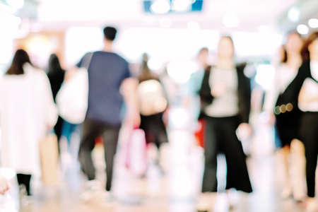 Abstract background of shopping mallの写真素材