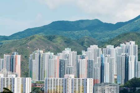Modern residential buildings in Hong Kong