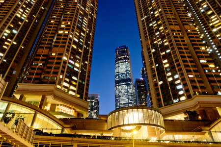Modern office buildings in Hong Kong