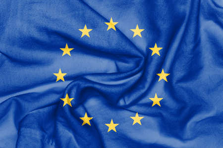 European Union flag as backgroundの写真素材