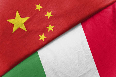 Relations between two countries. China and Italyの写真素材