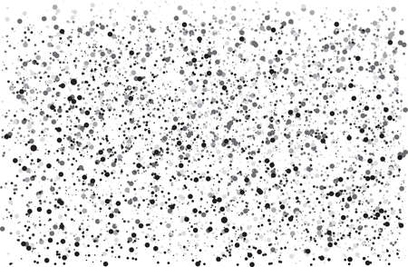 Halftone abstract black random dots on whiteのイラスト素材
