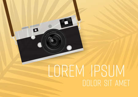 Retro and vintage camera illustration