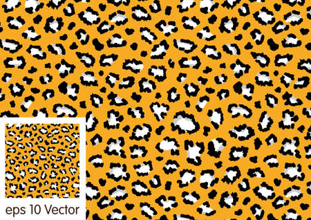 Leopard seamless pattern design, vector backgroundのイラスト素材