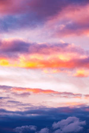 Twilight sky and cloud at sunset background imageの写真素材