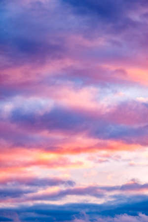 Twilight sky and cloud at sunset background imageの写真素材