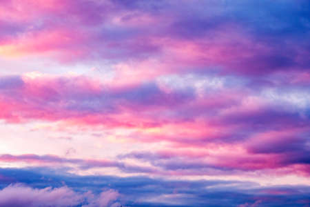 Twilight sky and cloud at sunset background imageの写真素材
