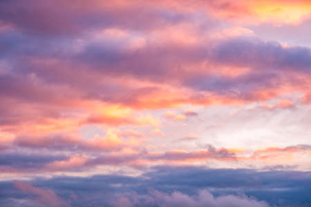Twilight sky and cloud at sunset background imageの写真素材
