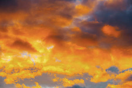 Twilight sky and cloud at sunset background imageの写真素材