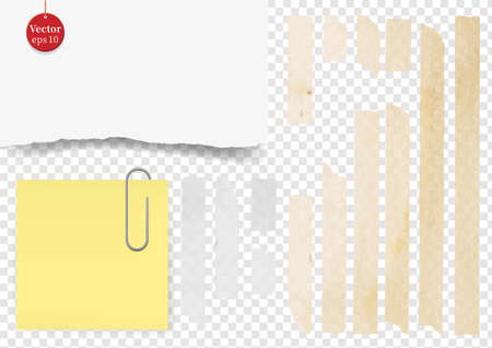 Set of Vector Illustrations of Adhesive Tapesのイラスト素材