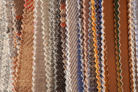 Close-up of texture fabric cloth textile backgroundの写真素材