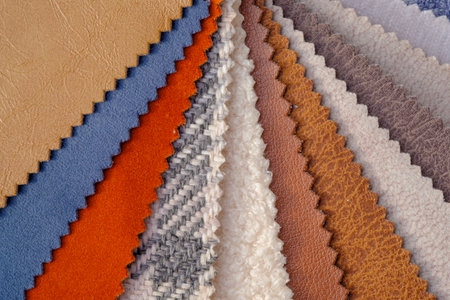 Close-up of texture fabric cloth textile backgroundの写真素材