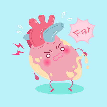 heart with health concept on the green backgroundのイラスト素材