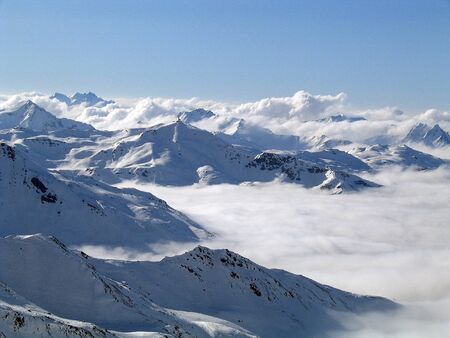 In the high mountains of Trois Vallees