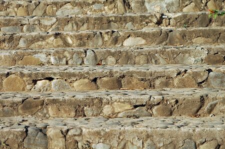 steps of a stair, natural stone