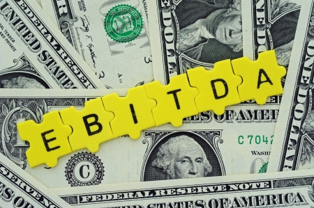 financial ratios, EBITDA = Earnings before Interest, Taxes, Depreciation and Amortizationの写真素材