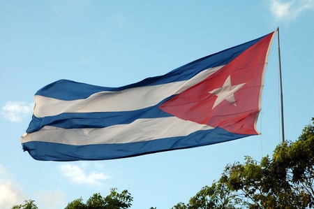 Banner of Cuba in Santa in Claraの写真素材