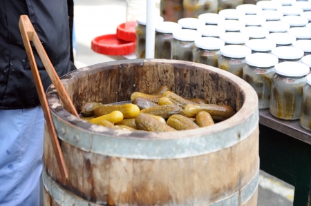 Pickled gherkinの写真素材