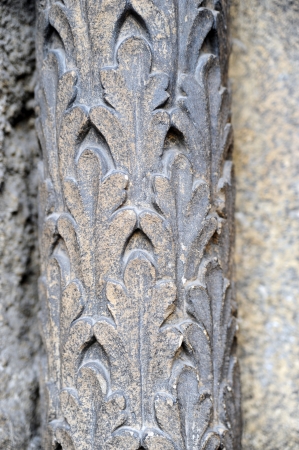 pillar with an ornamental patternの写真素材