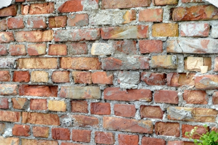 old decayed brickwork als backgroundの写真素材