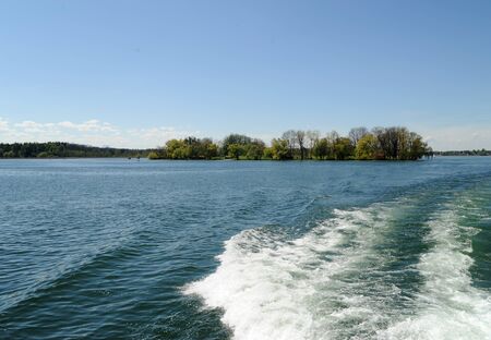a little island called Krautinsel, Lake Chiemsee, Bavaria, Germany
