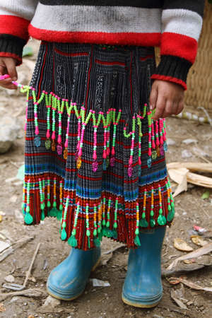 Ethnic skirtの写真素材