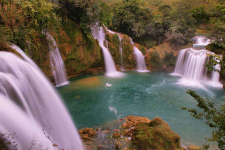 Ban Gioc - Detian waterfall in  Vietnamの写真素材