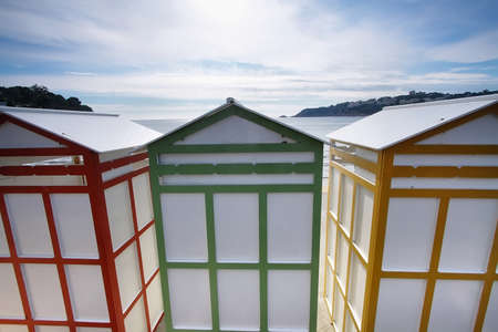 Colorful Banys de Sagaro in Cataloniaの写真素材