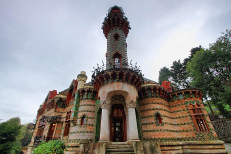 Villa Quijano, Known as  El Capricho de Gaudi   in Comillas, Spainのeditorial素材