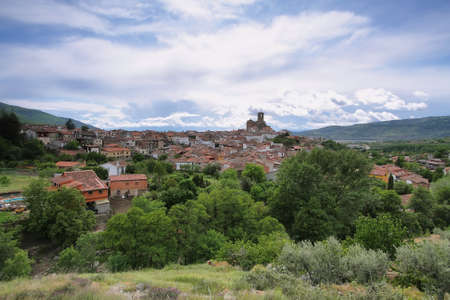 Village of Hervas in the province of Caceres, Extremadura, Spainの写真素材