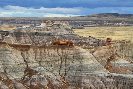 Painted Desert, Petrified Forest National Park, Arizona, USAの写真素材