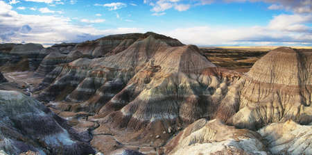Blue Mesa, Petrified Forest National Park, Arizona, USAの写真素材