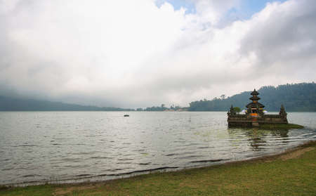 Ulun Danu Bratan hindu floating temple in Bali, Indonesia.の写真素材