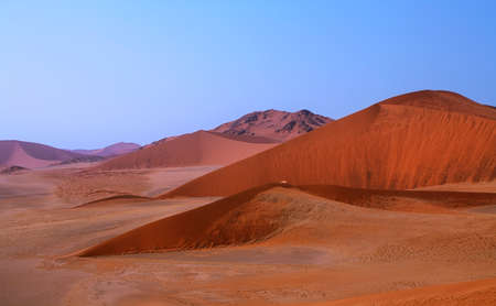 Landscape of dunes in Namib desert, Namibiaの写真素材