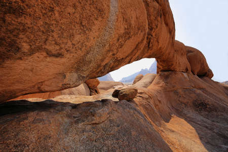 Natural stone arch in Spitzkoppe, Namibia