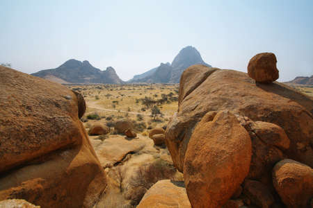Colorful rocky landscape in Spitzkoppe, Namibia