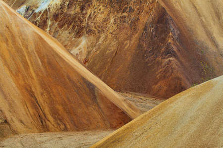 Multicolored rhyolite mountains of Landmannalaugar, Iceland