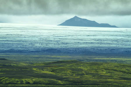 Volcanic landscape in Lakagigar, Iceland highlandsの写真素材