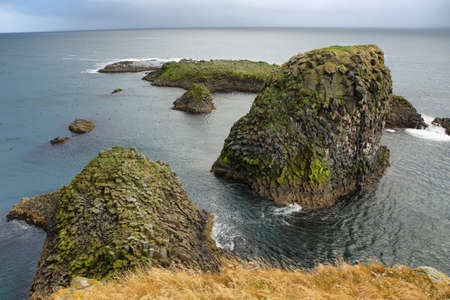 Basalt formations at Arnarstapi. Snaefellsness peninsula, Iceland