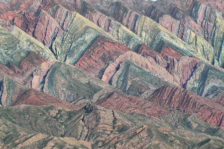 Multicolored mountain known as Serrania del Hornocal, Jujuy province, Argentina
