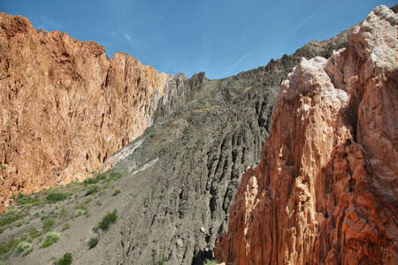 Red-Colored mountains near Uquia, Jujuy province, Argentina