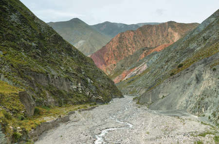 Multicolored mountains between Iruya and San Isidro villages, Salta province, Argentina