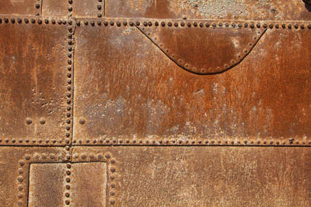 Rusted equipment textures in deserted ghost town of Humberstone (Unesco World Heritage SIte), Chile
