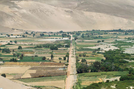 Lluta Valley in northern Chile between Lauca National Park and the city of Aricaの写真素材