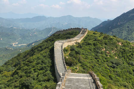 BEIJING, CHINA - SEPTEMBER 7: Ancient great Wall of Badaling on September 7, 2015 in Chinaのeditorial素材