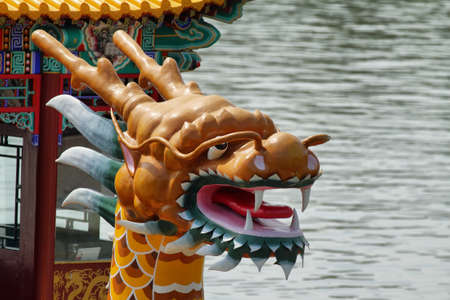 Dragon boat in Summer Palace, Beijing, Chinaのeditorial素材